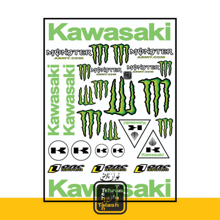 استیکر ورقی سفارشی kawasaki